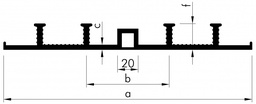 [AD320/35] KRASO AD 320/35 - 6 anchor, external expansion joint tape (m)